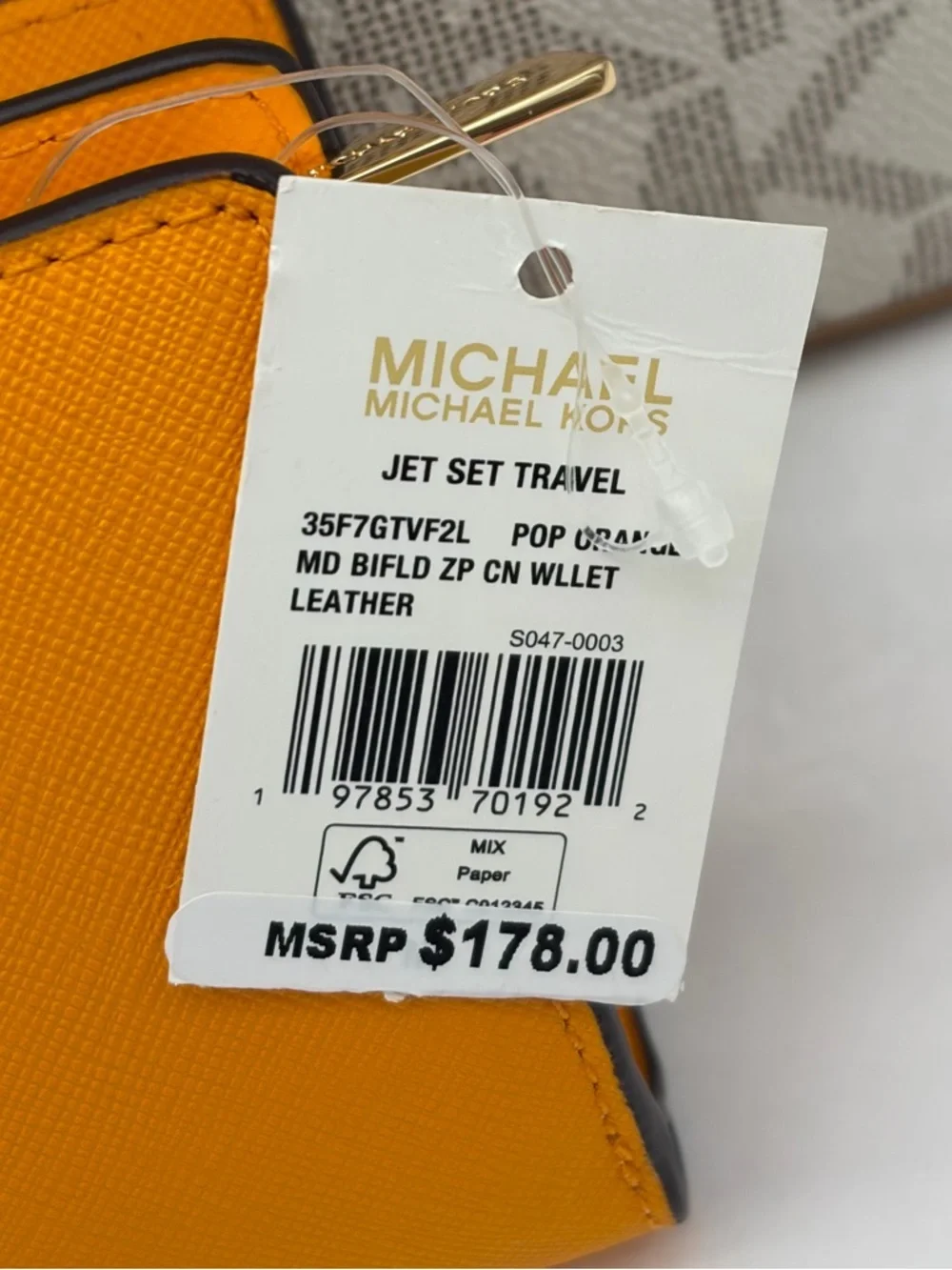Michael Kors Rhea Medium Color-Block Signature Logo Backpack and Wallet Set